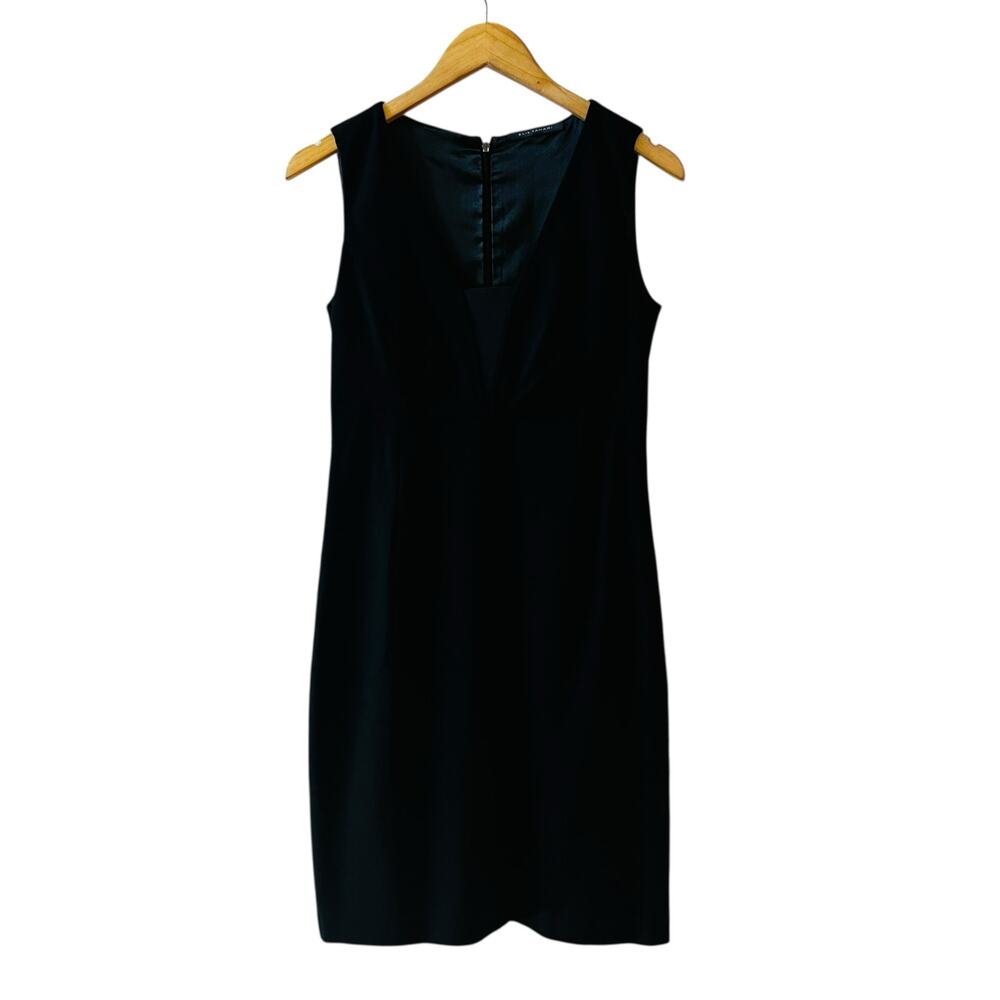 Elie Tahari Black Sleeveless Sheath Dress Size S Small